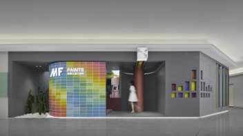 东莞MF涂料展厅设计：以魔方为灵感的沉浸式空间与引流策略
