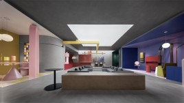 MF涂料展厅设计：名津设计以“五阶魔方”理念，解构120㎡潮牌涂料空间