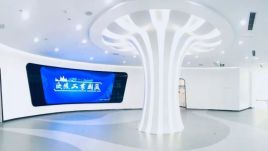 诚唐打造海陵工业园区展示馆设计方案：互动触摸屏+数字沙盘+虚拟主持人