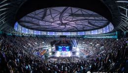 如新35周年超级年会震撼开场：播肯创意打造“穿越飞行”穹顶秀