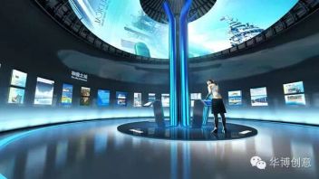 固原市城市规划建设展示馆设计效果图，依托九层古塔重塑红色六盘生态宏图