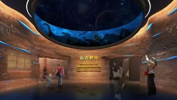 <b>内蒙古博物院</b>新馆设计效果图：查干诺尔龙骨架，1:1天和核心舱模型