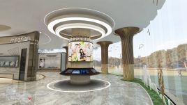 攀枝花普达阳光康养展示中心设计效果图：科技互动与自然合围设计