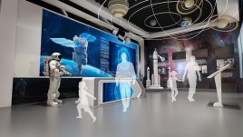 霞浦一中钱学森纪念馆设计效果图，六个篇章讲述科学巨匠人生选择