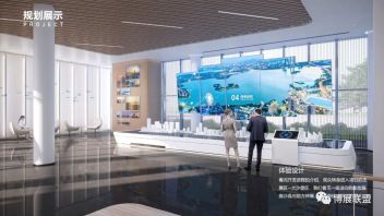 金鸡湖右岸<b>展示中心设计</b>：上海水晶石打造“水-岸-船帆-星空”主题展厅
