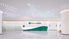 上海芯导科技公司办公室展厅设计：科技与美学融合的现代展厅案例