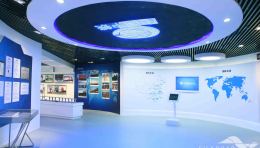 中铁山桥集团企业展厅设计方案：实物沙盘+三面屏虚拟未来之旅