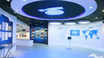 中铁山桥集团企业展厅设计方案：实物沙盘+三面屏虚拟未来之旅
