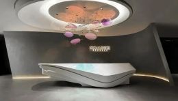 艺术涂料展厅设计 | 卡百利用色彩与光影打造梦幻的“彩色宇宙”空间