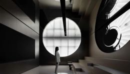 华为全屋智能体验中心设计解析：用射线与拱门构建线性宇宙空间