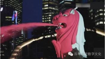 当新加坡鱼尾狮遇上3D立体投影灯光秀：愤怒红水+美人鱼幻觉，爆红打卡