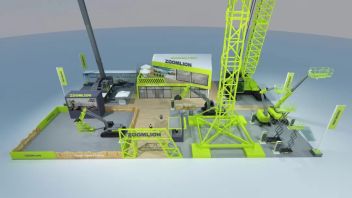 美国<b>工程机械展</b>现场：中联重科展台设计还原度超高