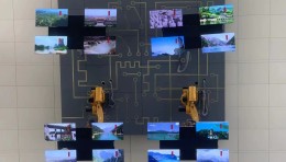 山西省科技馆标志性展项：机械臂+LED屏动态光影