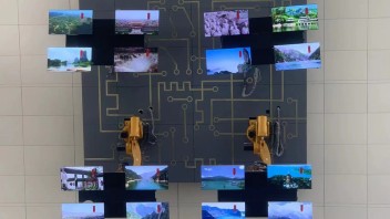 山西省科技馆标志性展项：机械臂+LED屏动态光影