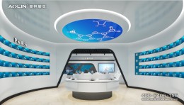 【奥林展览】齐鲁动保企业展厅设计：多媒体影像+VR智能工厂展示动保全产业链