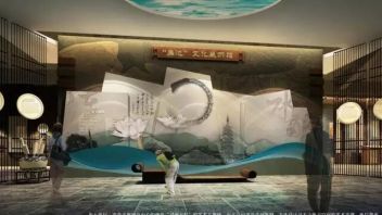 涟水县廉池文化展示馆设计效果图，四个展厅全景展现历史传承与时代风采