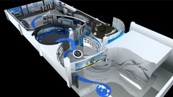 美的中央空调企业展厅设计赏析：以“驱动·推动·感动”诠释生活环境创造者