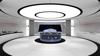 豪威集团韦尔半导体展厅设计效果图：环形结构与数字科技演绎“赋能科技”理念