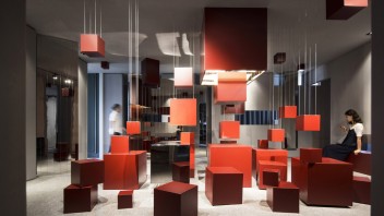 木作美学展厅设计案例 | 积家红盒子空间创意 | 南京<b>商业展厅</b>设计