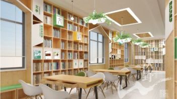 信懋小学<b>图书馆设计</b>：以“懋趣”为主题，将人文与自然气息融入四大功能区域