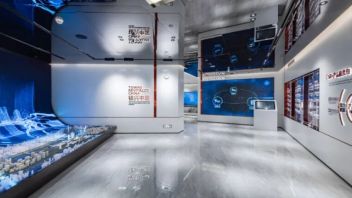 保利物业城市服务馆设计解析：线性艺术与中国红赋能城市服务