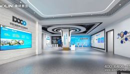 【奥林展览】铂科新材企业展厅设计：聚焦软磁材料，传递“让电更纯·静”愿景