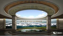 夏塔古道历史博物馆设计效果图：2650㎡展陈“一山一道一人一碑一古城”