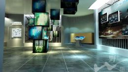 北仑区检察院展厅设计案例：融入检察文化，遵循快捷便民、简单大方理念