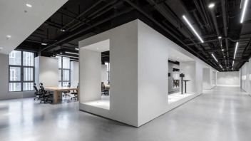 北京华成智云总部建筑设计解析：安防企业办公与互动展示空间设计案例