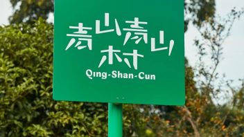 青山村<b>导视设计</b>赏析：叠字导视牌如何诠释乡村人文与自然融合