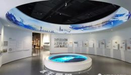 茅洲河展示馆设计效果图：水污染治理+数字沙盘+互动档案