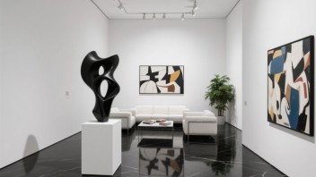 抽象艺术展厅与现代<b>艺术空间设计</b>案例解析：色彩、光影与结构的碰撞