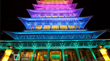 西安世园会长安塔：天人合一唐风方塔，钢结构超白玻璃生态建筑