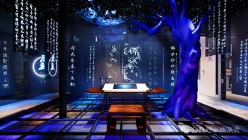 沈尹默<b>艺术馆设计</b>效果图，2214㎡空间，全景呈现书法家诗人传奇人生